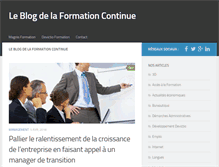 Tablet Screenshot of formation-continue.devictio.fr